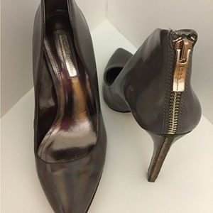 BCBGeneration Metallic Leather Heels